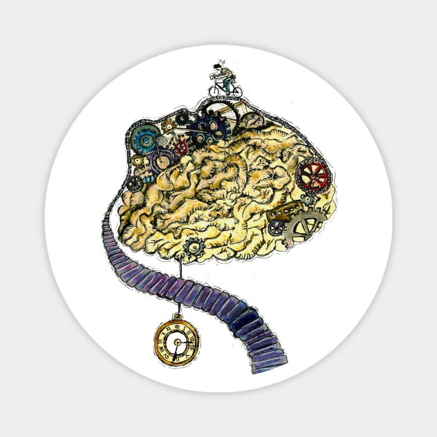 Mechanical brain Magnet by H'sstore